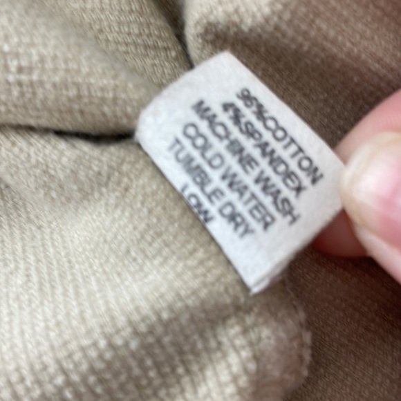 Hot Kiss Women’s Tan Jacket w/ Front Snap Buttons & Frayed Bottom Hem - Size L - Picture 8 of 9